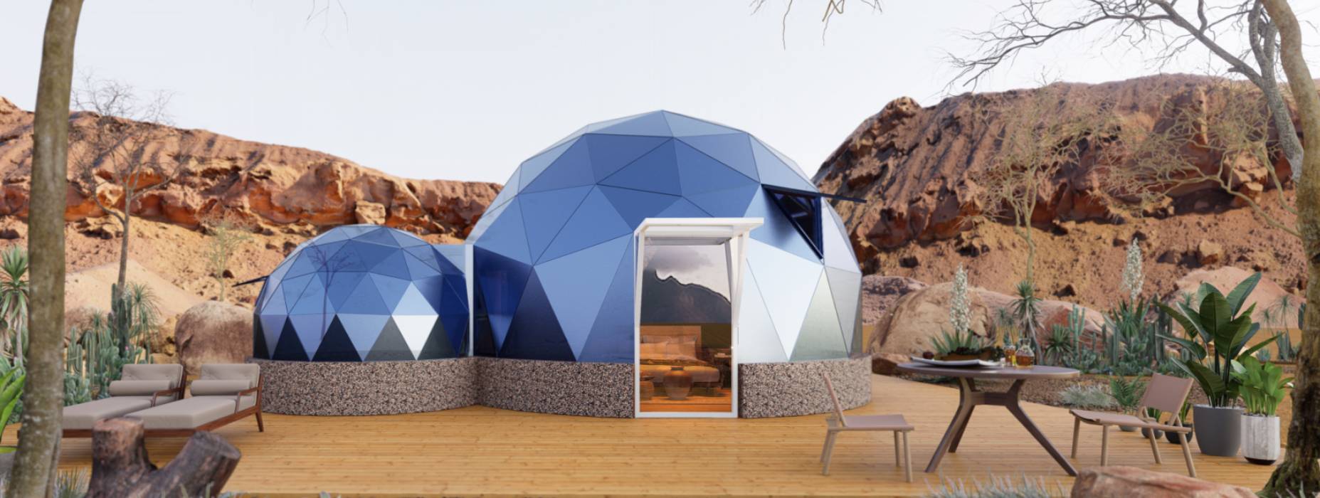 临泉县球形智能光伏玻璃星空房